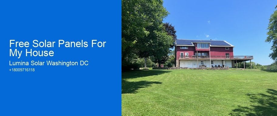 Free Solar Panels For My House